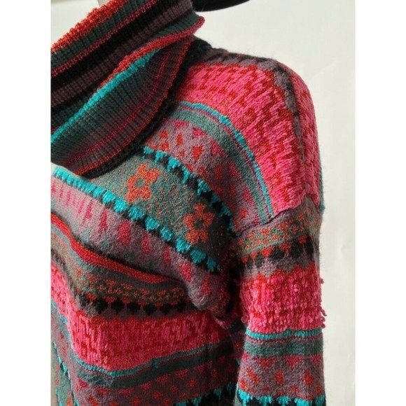 Carole Little Womens Pullover Sweater Multicolor SZ M Acrylic Blend - Picture 7 of 11